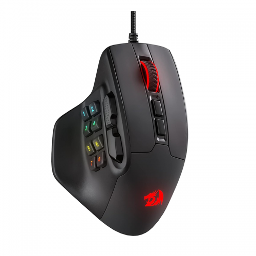 Redragon M811 Aatrox MMO Gaming Mouse - Black